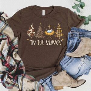 Love in Faith “Tis The Season” Brown Shirt